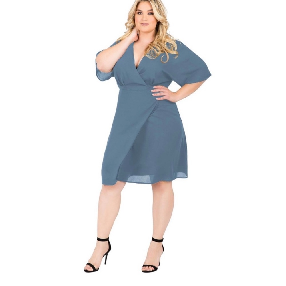 ✂️✂️Standards& Practices Midi Wrap Dress